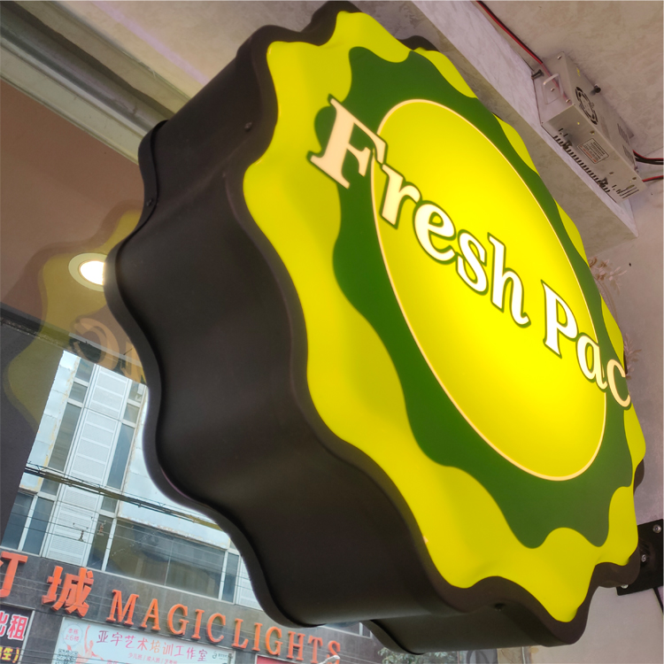 Customized 3D Formed light Box For Shop Store Advertising Lightbox