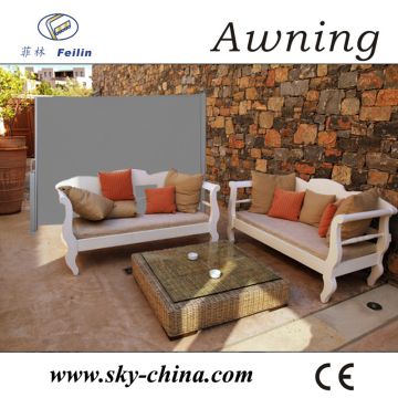 Retractable awning free standing balcony awning