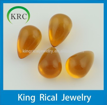 Wholesale glass gems water drop shape glass gems