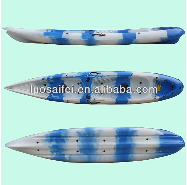 double seat 2 person kayak for fishing wholesale plastic kayak LLDPE