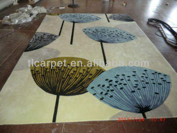 Hand Tufted Carpet Floral Pattern 02