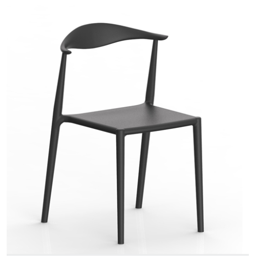 пластиковое кресло для отдыха для гостиной с роговой спинкой