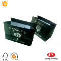 Custom made black prnted paper packaging bag