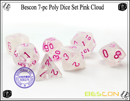 Pink Cloud Dice Set-2