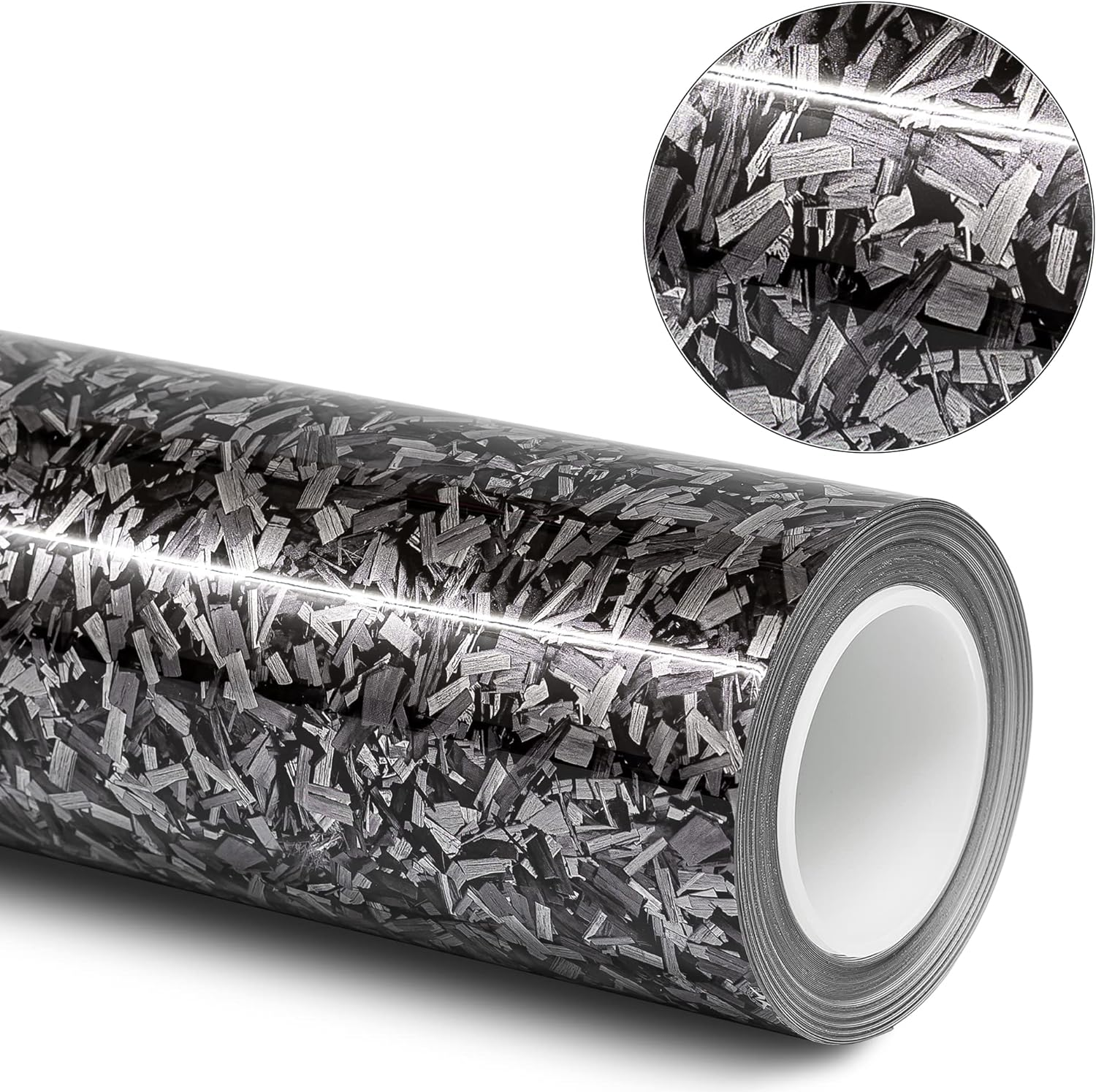 Fibra de carbono PPF negro brillante