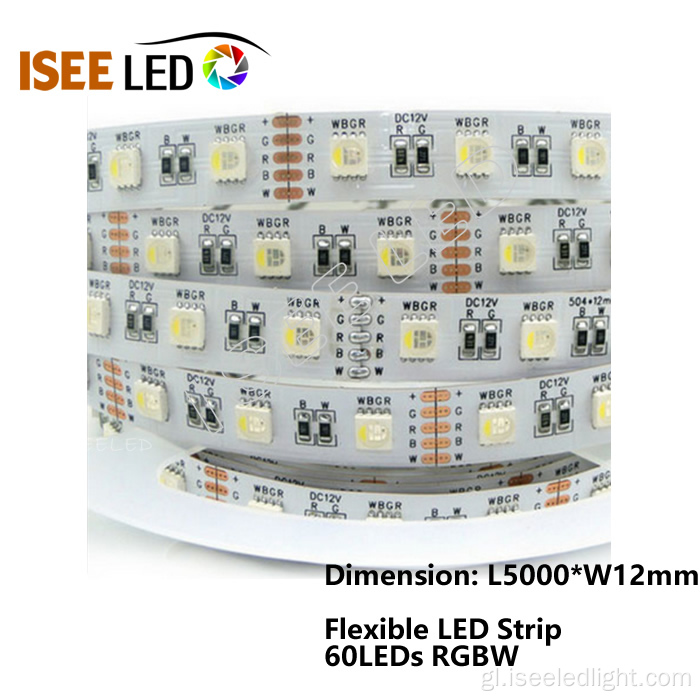 RGBW LED Flexible Strip 60 LEDs por metro