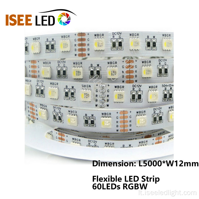 RGBW LED lanksčiosios juostos 60 šviesos diodai viename matuoklyje