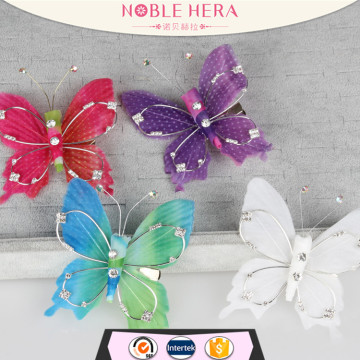 Artificial colors jewelry butterfly hairpin bobby pin