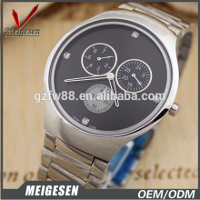 three eyes alloy material and inlaid diamonds fashion unisex watches