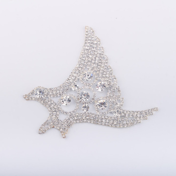 Silk Shirt Heavy Crystal Saree Embellishment