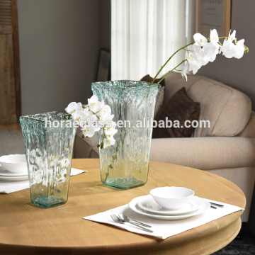 high quality tall glass vase or flower vase