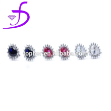 Gemstone Earrings, Handmade Blue Sapphire Latest Christmas Designer Gemstone Earrings