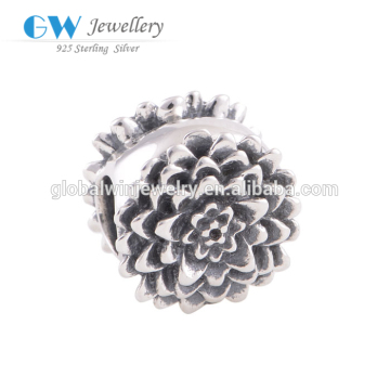 925 Sterling Silver Charm Antique Finish Bracelet Charm Silver Lucky Body Charm