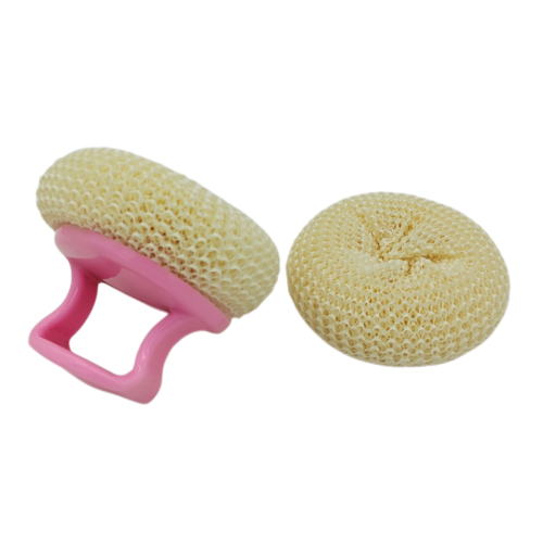 Scourer della cucina con impugnatura in plastica