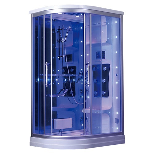 Single Sliding Shower Door Tempered Glass Door Combo Shower Steam Room