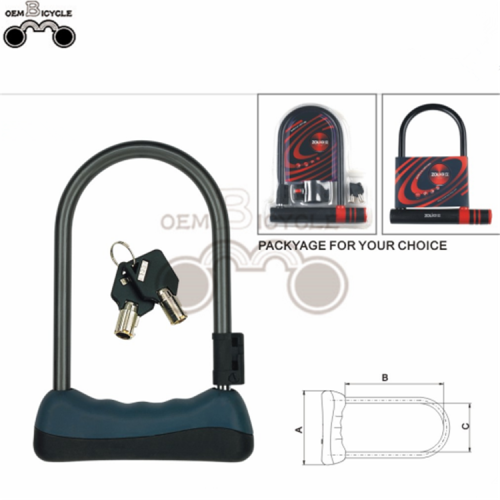 Bicycle Bike U Lock Shackle 2 Keys Security