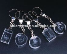 cute K9 crystal keychains