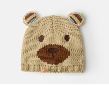 infant crochet cartoon bear animal baby hat