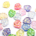 Couleur mélangée Transparent Bling couronne en forme de Flatback Kawaii résine Cabochon pour ornements de chambre jouet artisanat décor perles