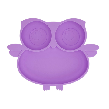 100% Food Gred Owl Silikon Suction Plate