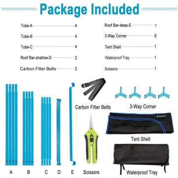 48 * 48 * 80inch Komplette Hydroponic Grow Zelte