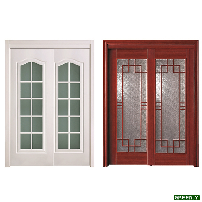 Glass Wooden Main Doors For Closet