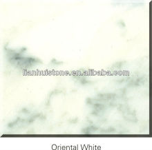 Chinese polished Oriental White marble