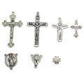 Assorted Design Zinc Alloy Cross Pendant Charms Metallic Christmas DIY Craft Earring Necklaces Jewelry Finding Accessories Supp