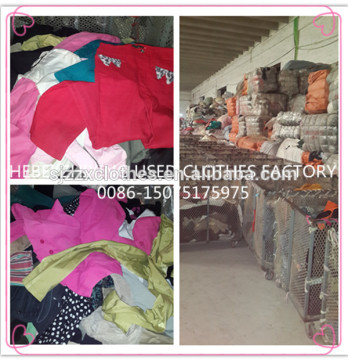 Import used clothes wholesale used clothing good looking fashion ladies 3/4 pants clothing from korea