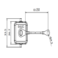 H3A Top Side Entry Metall Hoods Rechteckige Serie