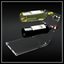 clear acrylic wine holder,acrylic wine bottle display holder