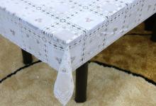 Printed pvc and lace tablecloth by roll