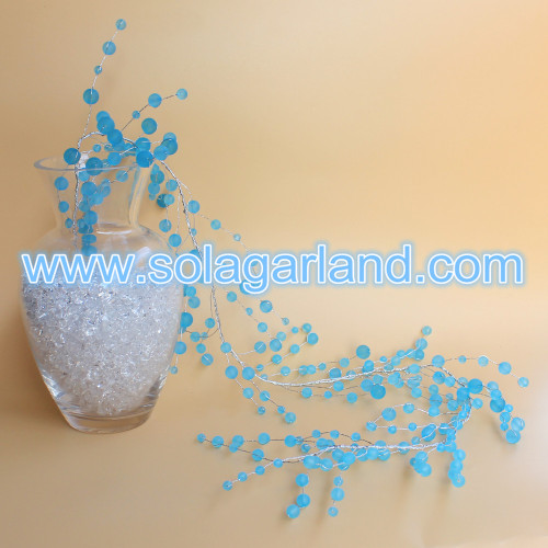 Acrylic Frost Round Bead Garland Branch