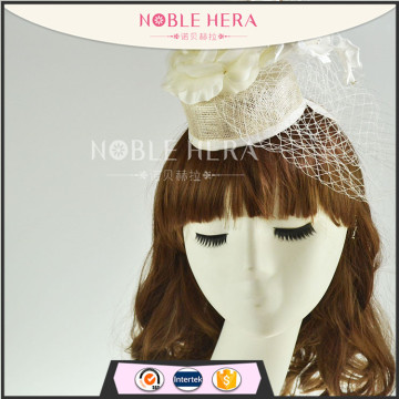 New wedding hat ,white party hat,flower veil hat