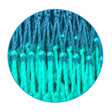 Multifilament fishing net square size