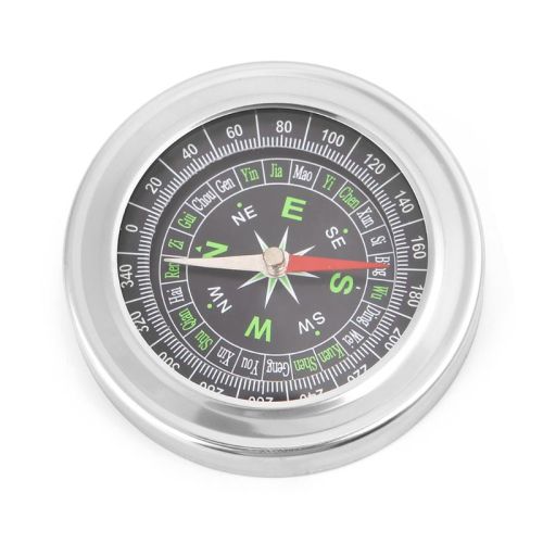 Stainless Steel Compass Outdoor Camping Hiking Pocket Portable Navigation Tool