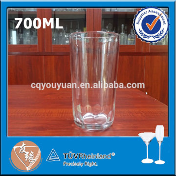 High clear juicer blender glass cup 700ml