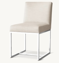 Modern Emery Stainless Steel Golden Upholstery Dining Chair