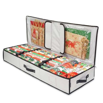 Collapsible Underbed Gift Wrap Organizer Storage Bag