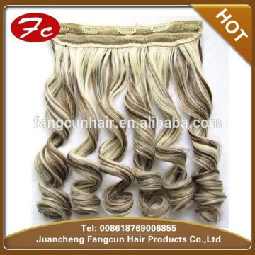 Highlight hair pieces loose wavy hair clip on hair extensions