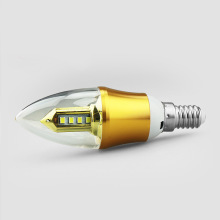 Exquisite Golden 3W LED Torch Bulb, LED Candle Bulb
