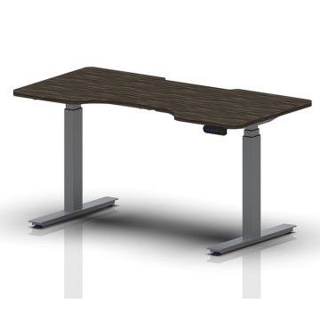 Ergonomically Adjustable Height Corner Desk