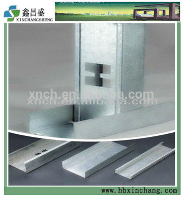 Galvanized drywall stud runner