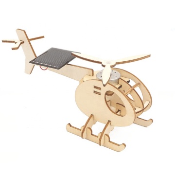 DIY Science Educational Children Assemble Wood Solar Power Toy Plane