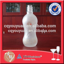 Round Glass Bottle Vinegar 16OZ Fruit Vinegar Decorative Bottle