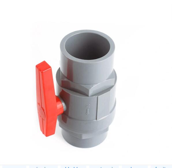 2pcs plastic PVC ball valve with plastic handle