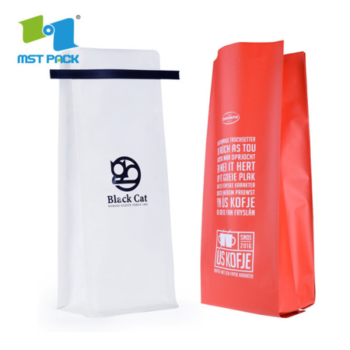 Eco-Friendly Coffee Bags Tin Tie Custom Printing Packaging