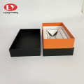 Luxury Leatherette Cardboard Bottle Packaging Black Gift Box