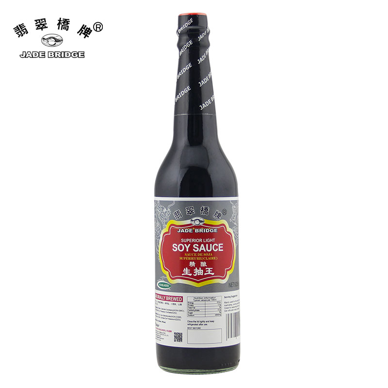 625 ml Jade Bridge Superior Light Soy Sauce No MSG Προστέθηκε Μαζική Χονδρική ή OEM