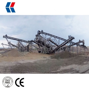 Large 40 - 200 TPH Mobile Rock Crusher, Mobile Rock Crushing Plant